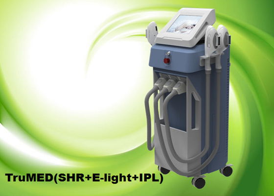 IPL SHR شعر إزالة آلة عموديّ 3Handles E-light TruMED (SHR + IPL + Nd: Yag)